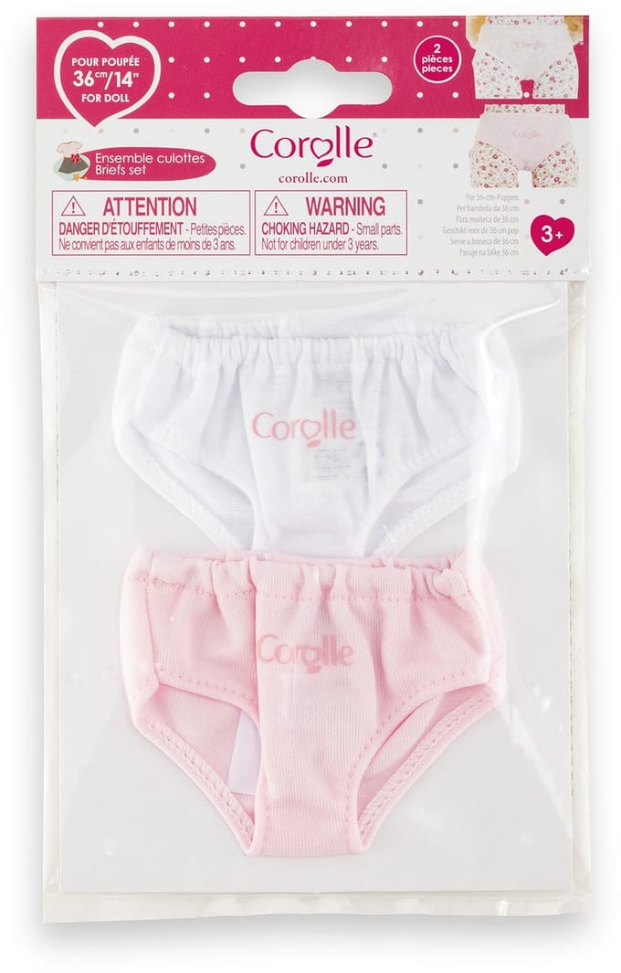 Corolle poppen onderbroeken set - 36cm - poppenaccessoires textiel.