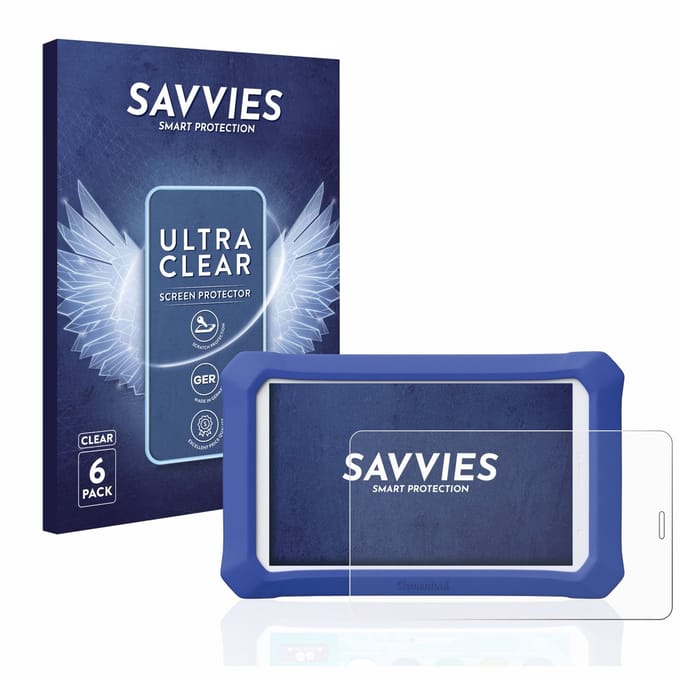 Savvies - Screenprotector voor Clementoni Clempad 9 Plus - Folie Beschermfolie transparant 6 Stuks