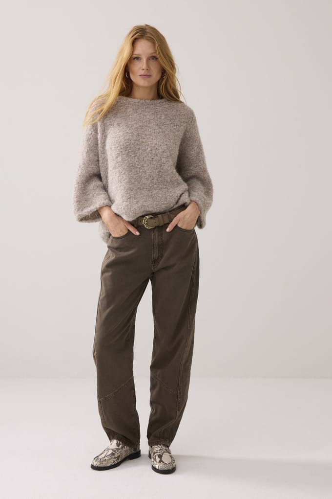 Summum Woman Loose Fit Coloured Denim Dark Camo Größe: 32 | Ausgestellte Hosen Outlet | Damen | Blau