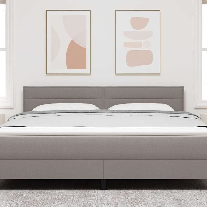 vidaXL Hoofdbord Taupe 180 cm Stof