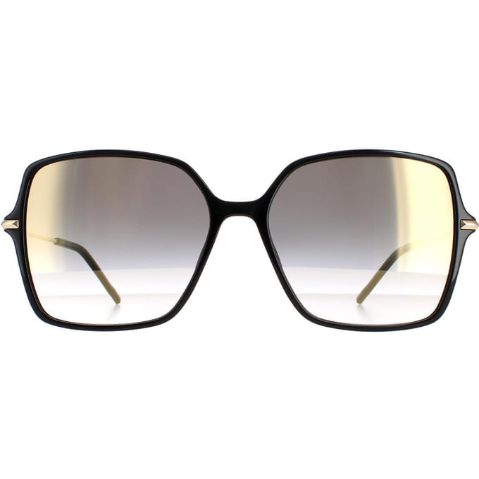 Hugo Boss Sunglasses Boss 1271/S 807 FQ Black Gray Gradient Gold Mirror