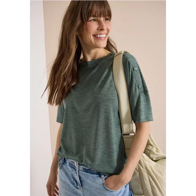Shirt in linnen look