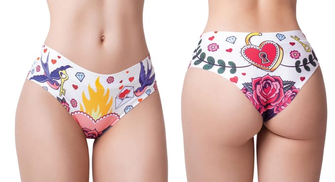 M Memème Slip -S- LOVE OLD SCHOOL Multicolours