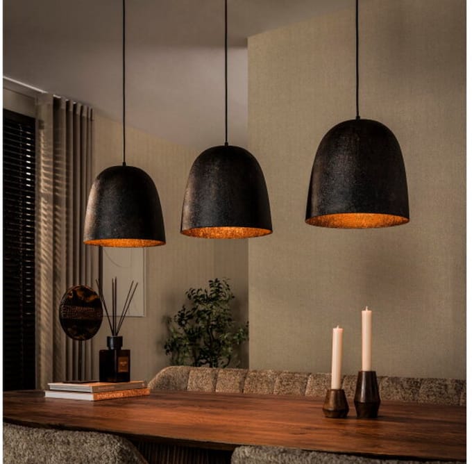 Hanglamp Nova 3L - Smoked brown - 115x29x150 cm
