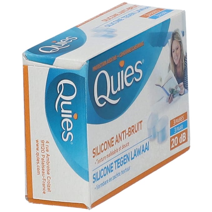 Quies Silicone Noise-Cancelling Gehoorbescherming 3 Paar
