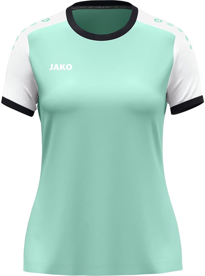 Jako Dynamic Shirt Korte Mouw Dames - Munt / Wit / Marine | Maat: XL