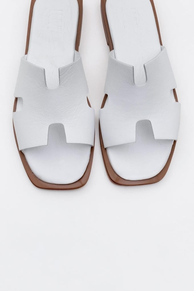Jez Leer Slide Sandaal (Women)