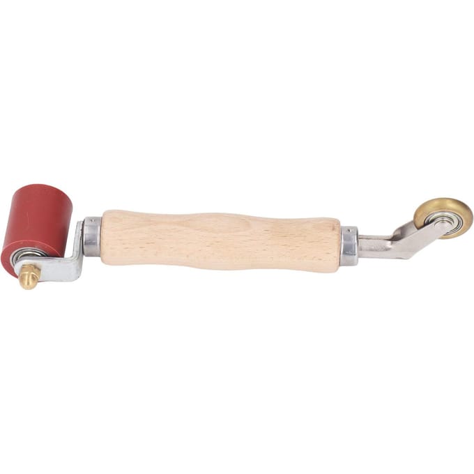 Naadroller 40mm Siliconen Naadroller met 6mm Messing Detailroller Gladmakend Naadroller Gereedschap voor beige