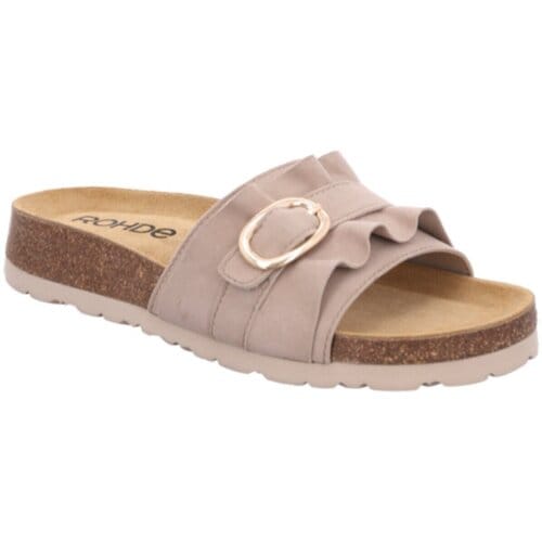 Rohde 1763 14 Slippers Beige Suede Dames - Beige - 39