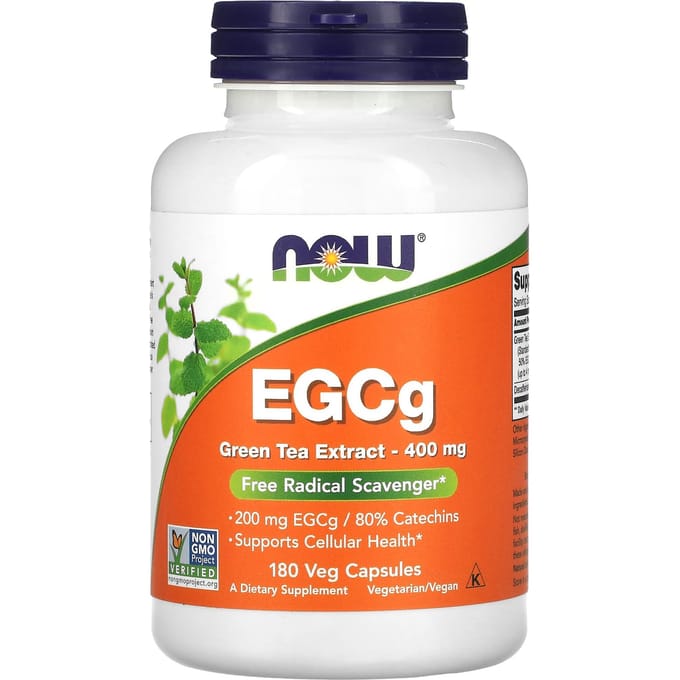 Egcg, Groene Thee Extract, 400Mg, 180 Plantaardige Capsules