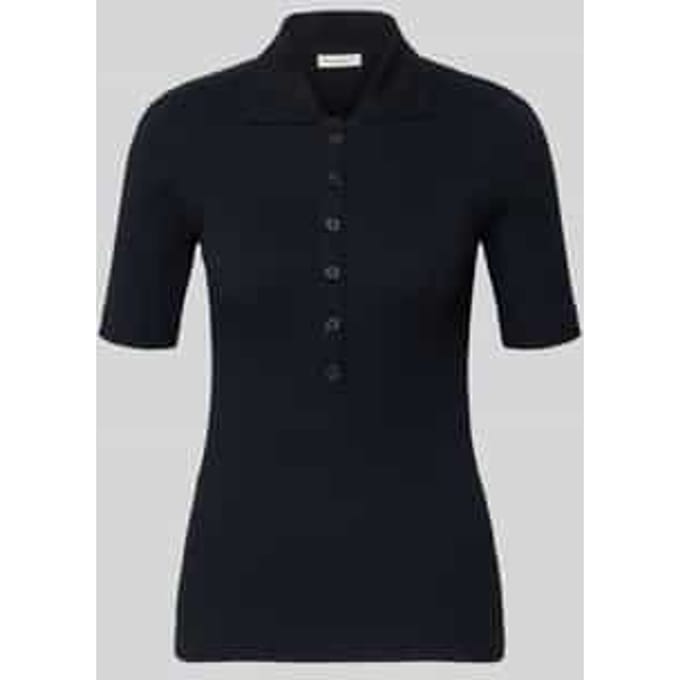 Slim fit Poloshirt van Mix van katoen en modal