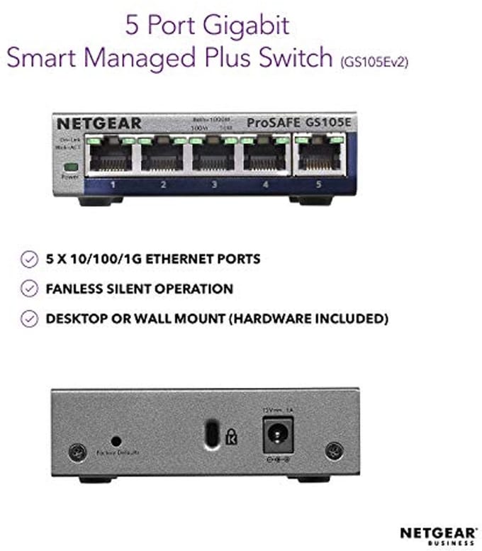 5-poorts Gigabit Ethernet Switch voor Thuis en Kantoor