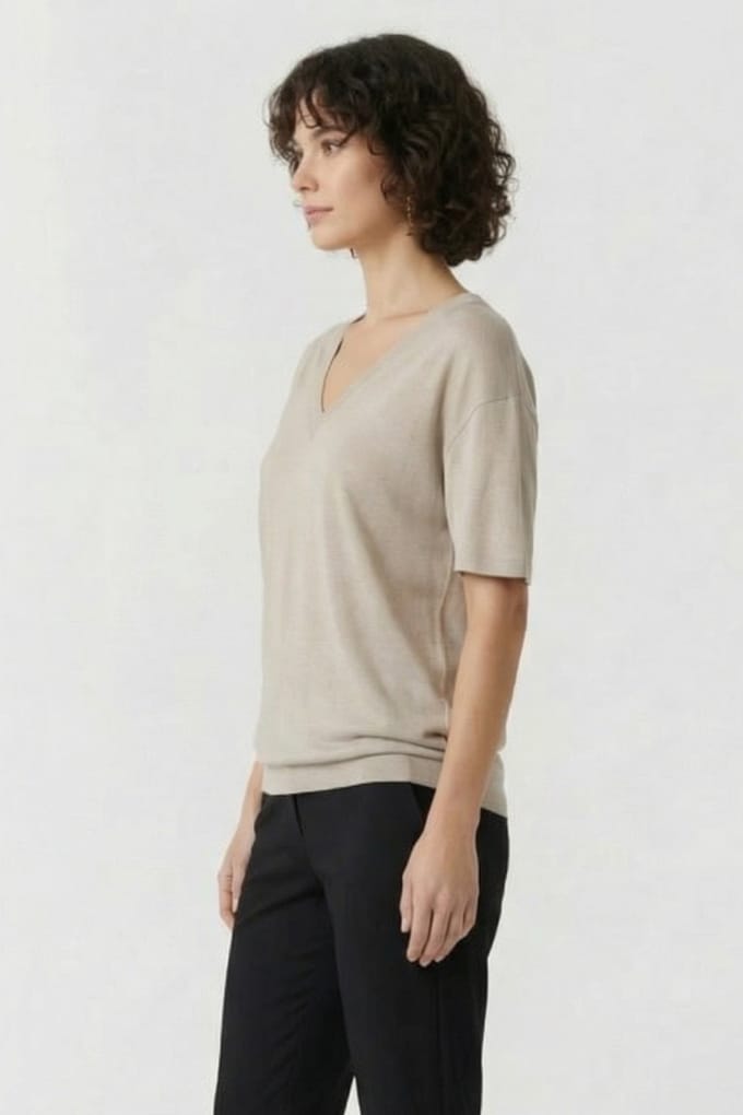 IRO Paris Ferio T-shirt Stone Grey Größe: L | Hemden Outlet | Damen | Grau