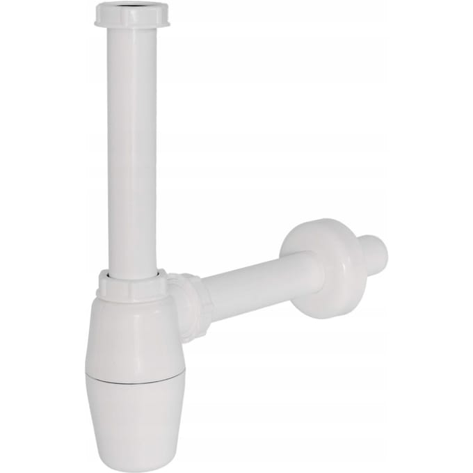 AQUI Basic - Wastafelsifon - PVC - Wit - Volledig Regelbaar