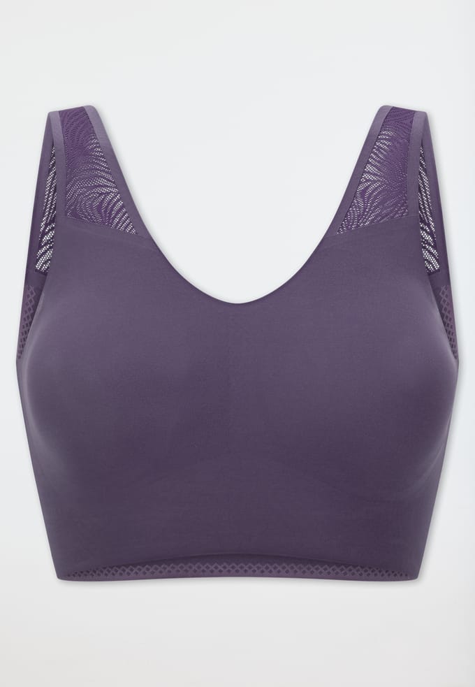 Bustier naadloze uitneembare pads kant indigo - Invisible Soft Lace 36