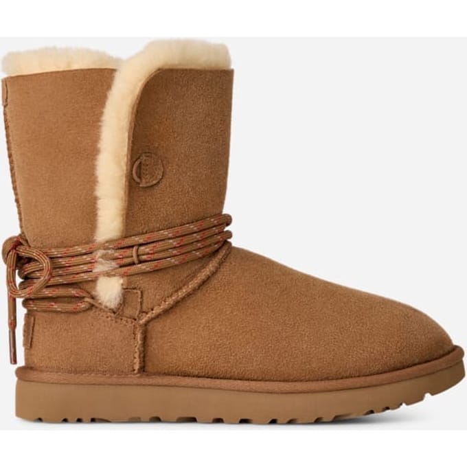 Ugg - Classic Bailey Tie-laars Chestnut - Maat 37