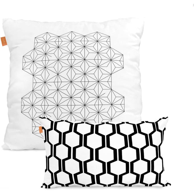 Set van 2 kussenhoezen Close | Blanc