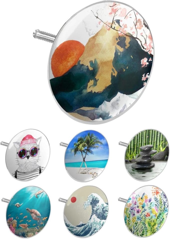 Badkuipstop - Badplug Stopper - Badkamer Verfraaien - Drievoudige Afdichting - 45-78 mm - Japan Design