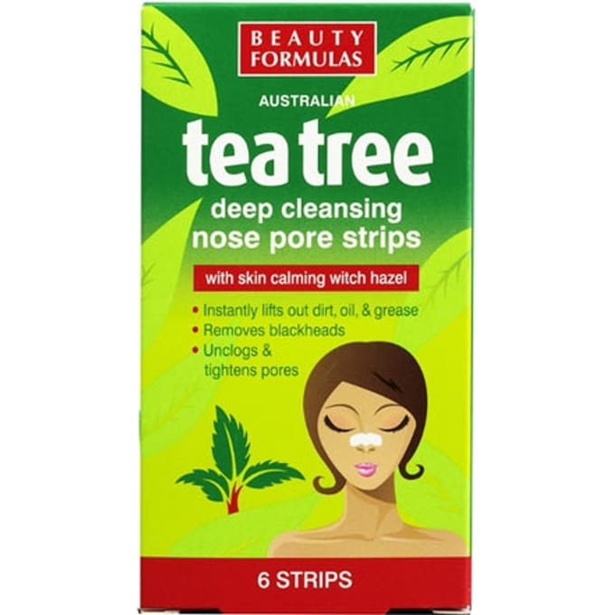 Beauty Formulas Tea Tree Deep Cleansing Nose Pore Strips 1 st