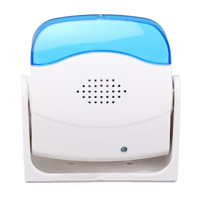 Sonnette de porte à détecteur de mouvement Portée de détection 9,8-23,0 pi Alarme d'alerte visiteur de magasin pour entreprise Quand white