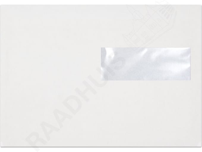 Raadhuis dienstenvelop EA5 - 156x220mm - venster rechts - met plakstrip - wit - 500 stuks - envelop