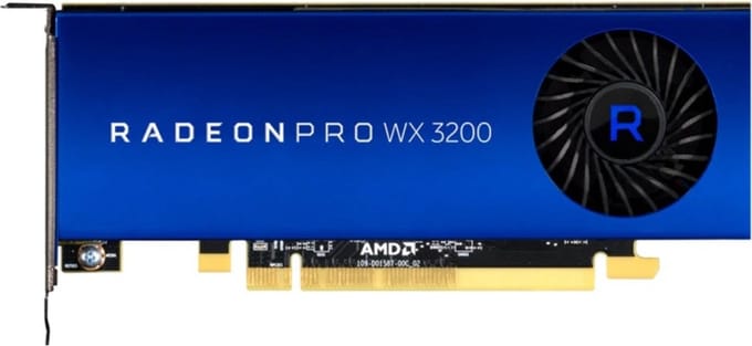 AMD Radeon Pro WX 3200 - 4GB GDDR5 RAM - Grafische kaarten