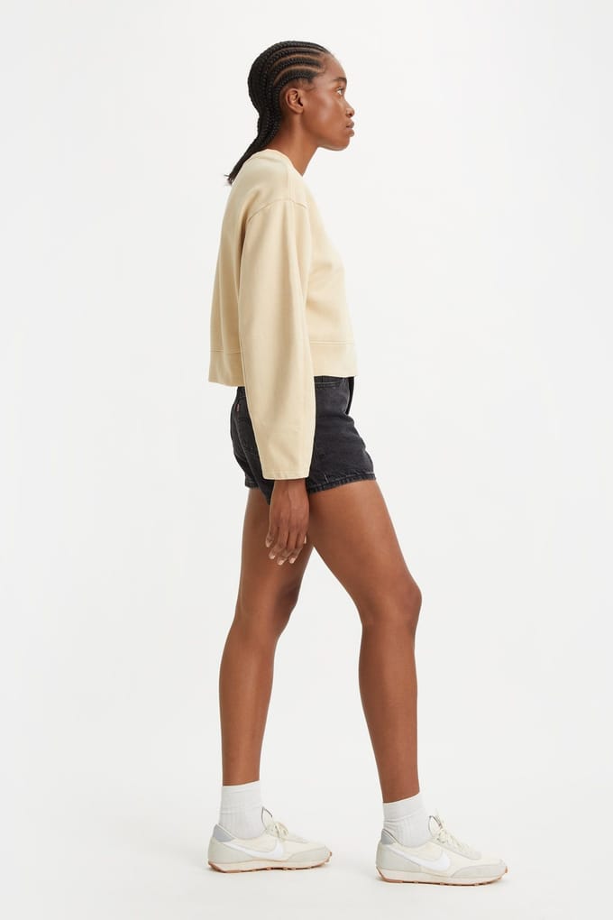 Levi's 80s Mom Short Black Stonewash Größe: W25 | Kurze Sporthosen Outlet | Damen | Schwarz