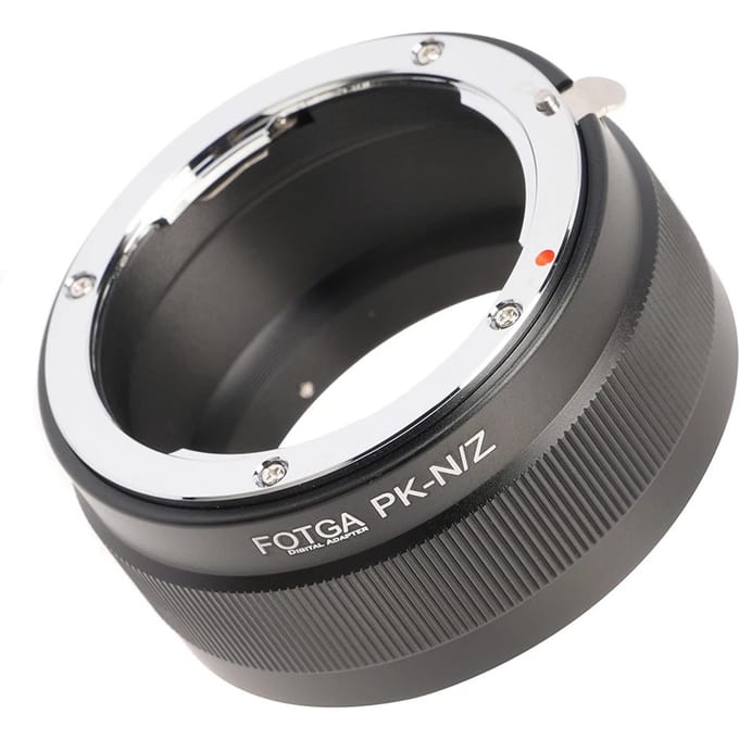 FOTGA Bague Adaptatrice de Monture d'Objectif Haute Précision Alliage d'Aluminium Remplacement pour Objectif à Monture Pentax K vers noir