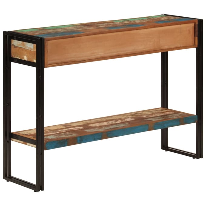 vidaXL - Wandtafel - 110x30x76 - cm - massief - gerecycled - hout