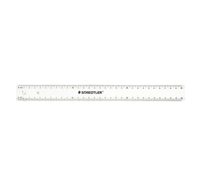 Staedtler Ruler 30cm plastic transparent 20pcs.