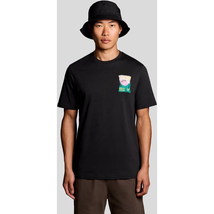 Geborduurde Graphic Crew Neck T-shirt