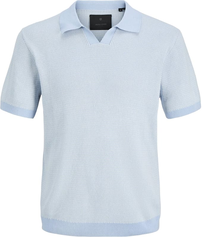 JACK&JONES - JPRBLAHUDSON KNIT SPLIT NECK SS - Heren - Polo's