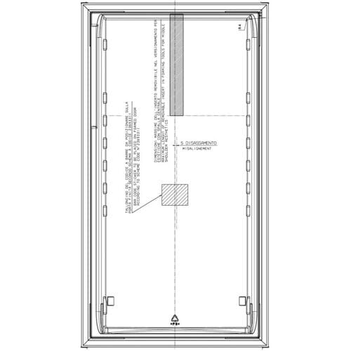 AEG Witte koelkastdeur - 538x990mm 140214098018