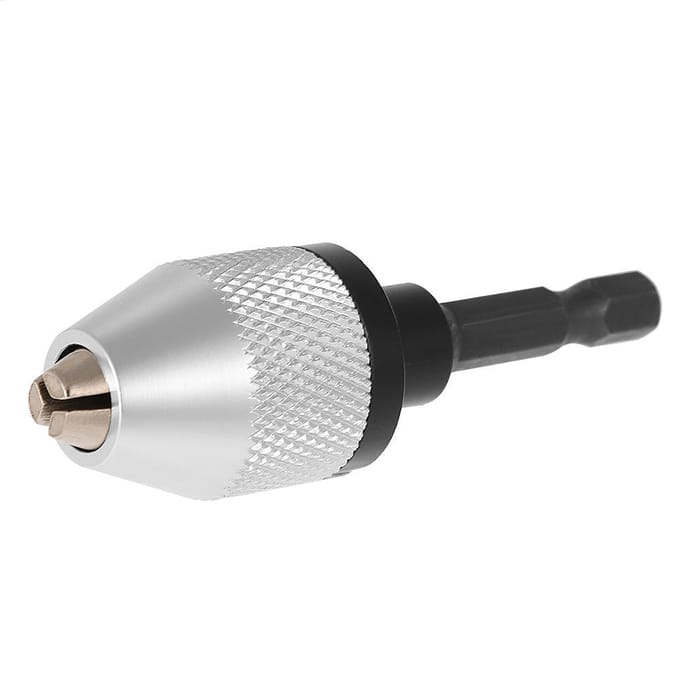 Mini draagbare 0,3-6,5 mm elektrische slijpmachine snelwisselboorkop met 6,35 mm 1/4  zeskantschacht