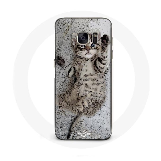 Coque pour samsung galaxy S6 edge Chaton Bengal mignon