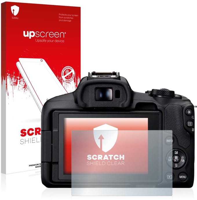 upscreen - Screenprotector voor Canon EOS R50 - Folie Beschermfolie transparant