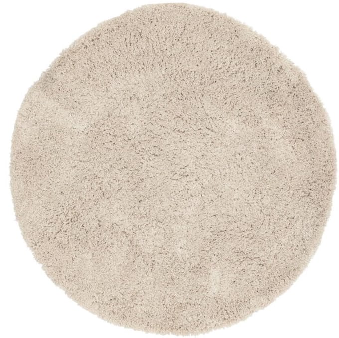 MUST Living Vloerkleed Celeste stof rond - 150x150 cm - Beige