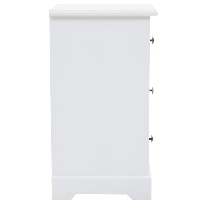 vidaXL - Nachtkastje - 35x32x59 - cm - MDF - en - grenenhout