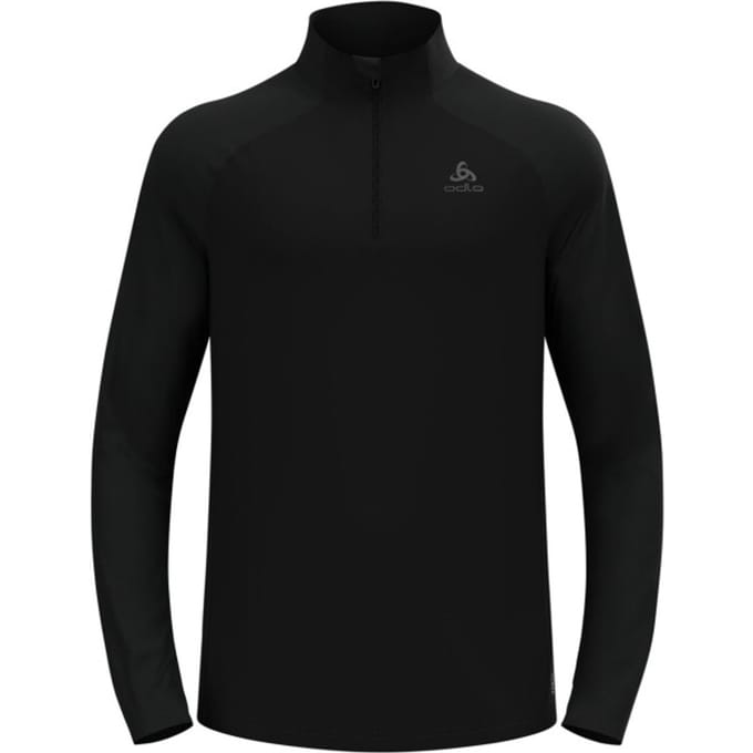 Odlo Essential Ceramiwarm Midlayer 1/2 Zip Heren - Zwart - Maat L
