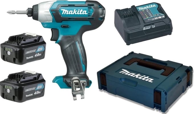 Makita TD110DSMJ TD110DSMJ Accu-slagmoersleutel 110 Nm 10.8 V Aantal meegeleverde accus: 2 4 Ah Li-ion Incl. accu