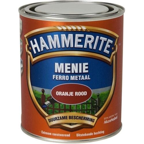Hammerite - Menie - Oranje Rood - 250 Ml
