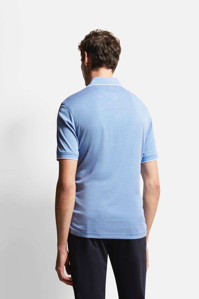 Bugatti Herren Poloshirt met contrasterende strepen