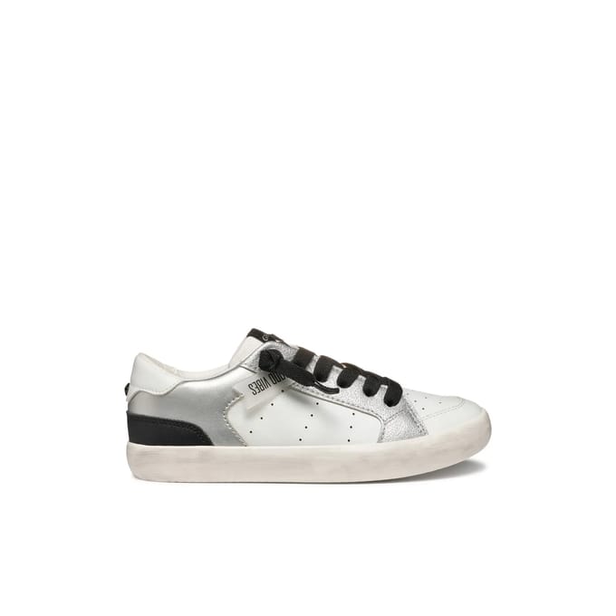 GEOX GISLI MEISJES Sneakers - WIT/ZILVER - Maat 39