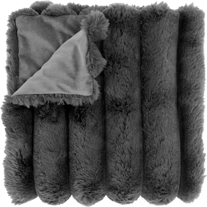 Unique Living - Plaid Liebe 150x200cm - Dark Grey