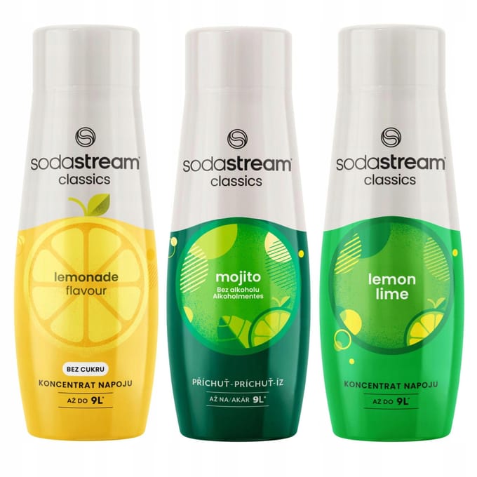SodaStream - Syropen Set - 3 Stuks - Lemonade - Lemon Lime - Mojito