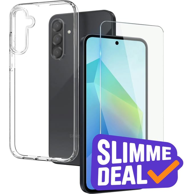 Northjo Samsung Galaxy A56 Hoesje en Screenprotector Transparant