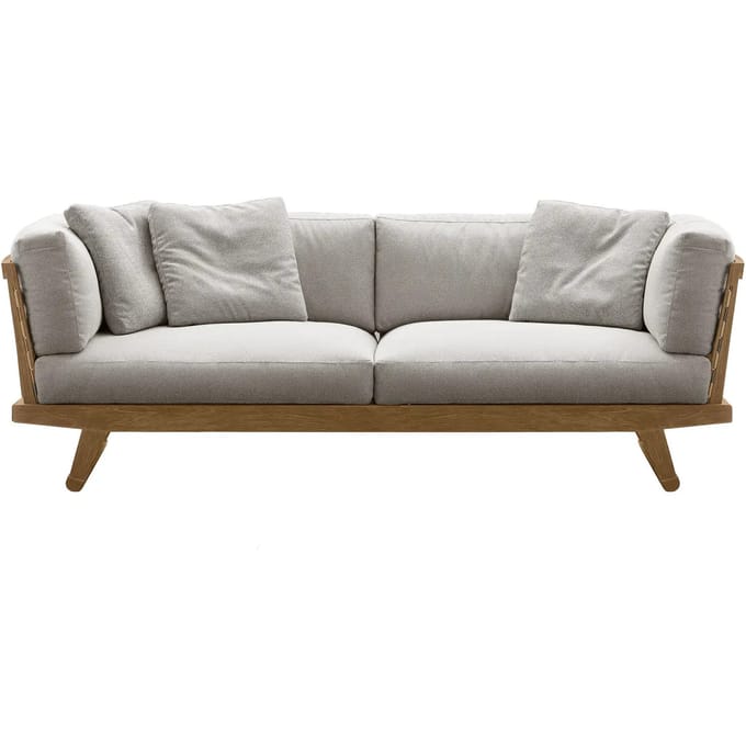 B&B Italia Gio 3-zitsbank buiten - natural teakwood