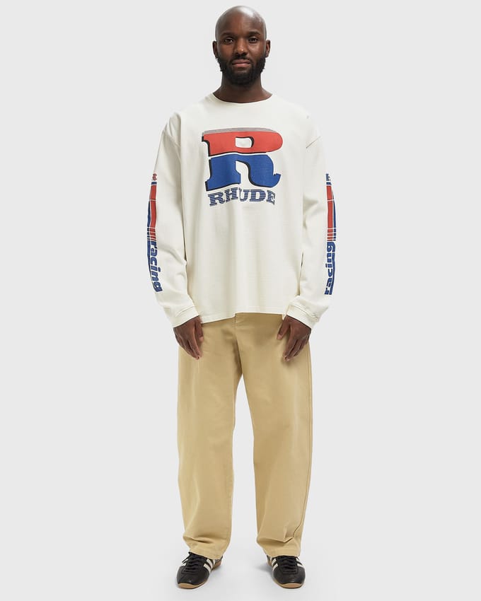 SPLIT PETROL LOGO LS TEE
