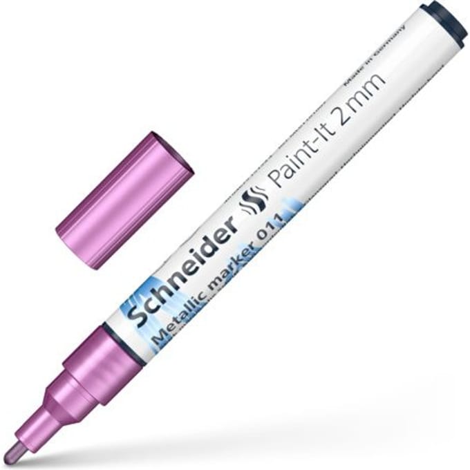 Schneider metallic marker - Paint-It 011 - lijnbreedte 2mm - paars metallic - S-ML01101143