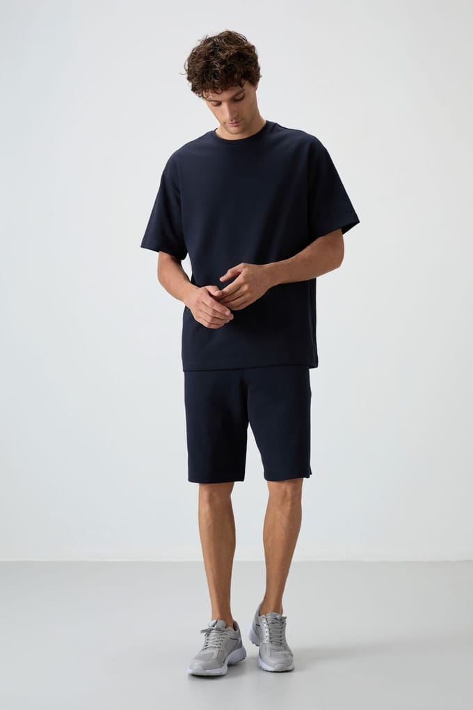Oversized T-shirt en Shortset